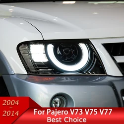 Car Lights for Pajero V73 V75 V77 Montero Shogun 2004-2014 LED Auto Headlight Assembly Upgrade Defender Design Accessories