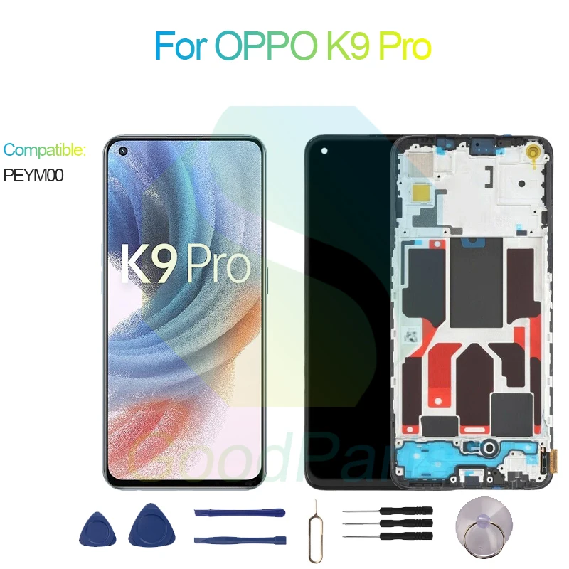 

For OPPO K9 Pro Screen Display Replacement 2400*1080 PEYM00 K9 Pro LCD Touch Digitizer Assembly