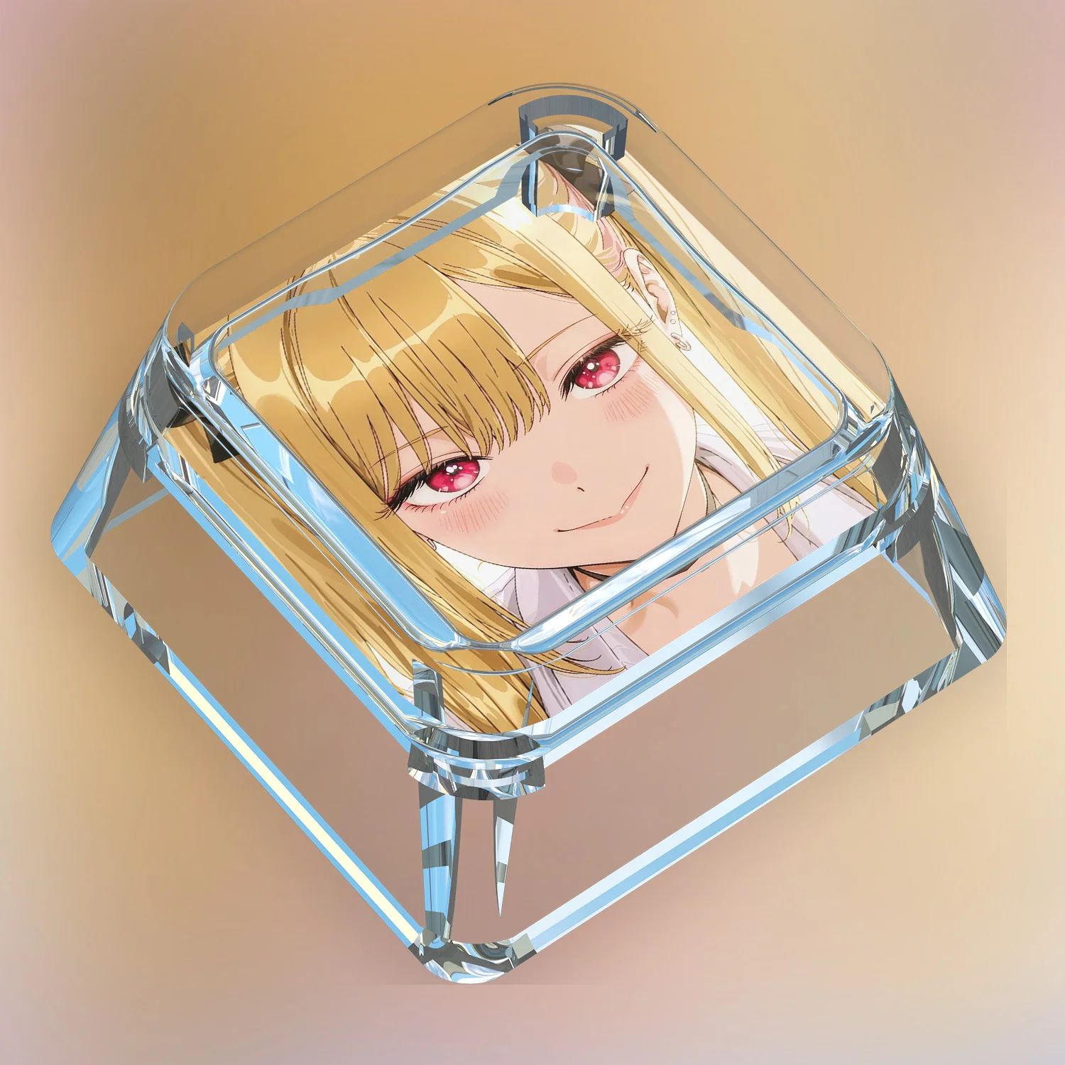 New Cartoon Kitagawa Marin Cute Mechanical Keyboard Keycap Cross Axis Mechanical Keyboard Transparent Light Transmission Keycap