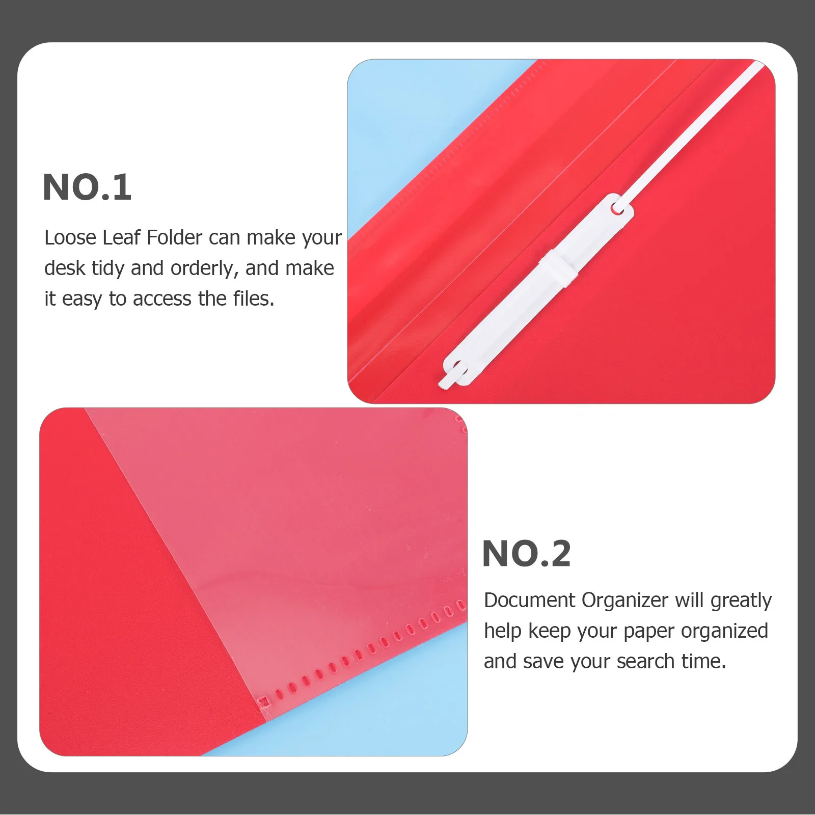 6 Buah Folder Plastik A4 Ganizer Folder Dokumen Binder Notebook Case Kantor Siswa Sekolah Perjalanan Desktop