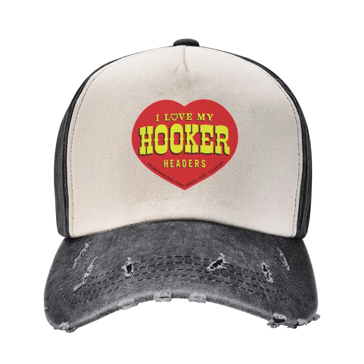 Classic vintage I Love my Hooker Headers sticker design Baseball Cap Hat Baseball Cap Icon Girl'S Hats Men's