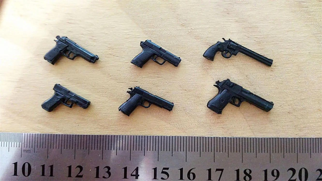 1/12 Scale Figma Shf Weapon Accessory USP  M1911 M92F Mini Plastic Gun Model for 6in Action Figure Accessory