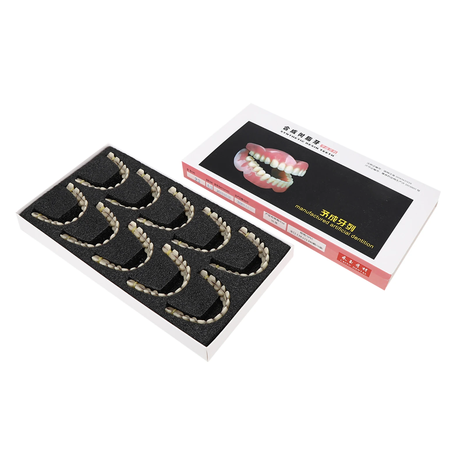 10pcs Resin False Teeth Whitening Dentures Temporary Fake Tooth Upper Lower Removable Dental Veneers