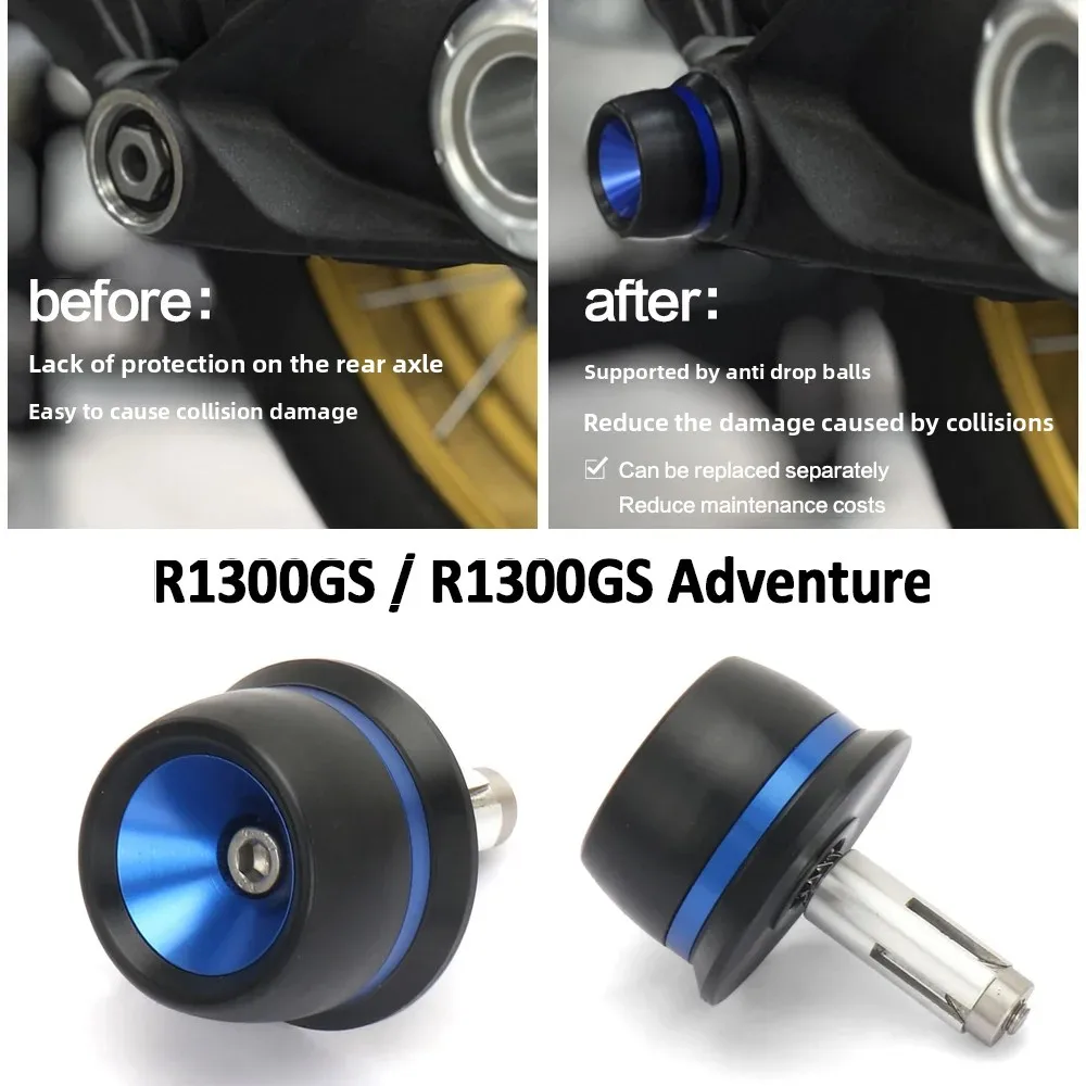 

For BMW R1300GS R1300 GS R 1300 GS Adventure 2023-2025 Motorcycle Accessories Rear Wheel Axle Crash Sliders Fall Protection