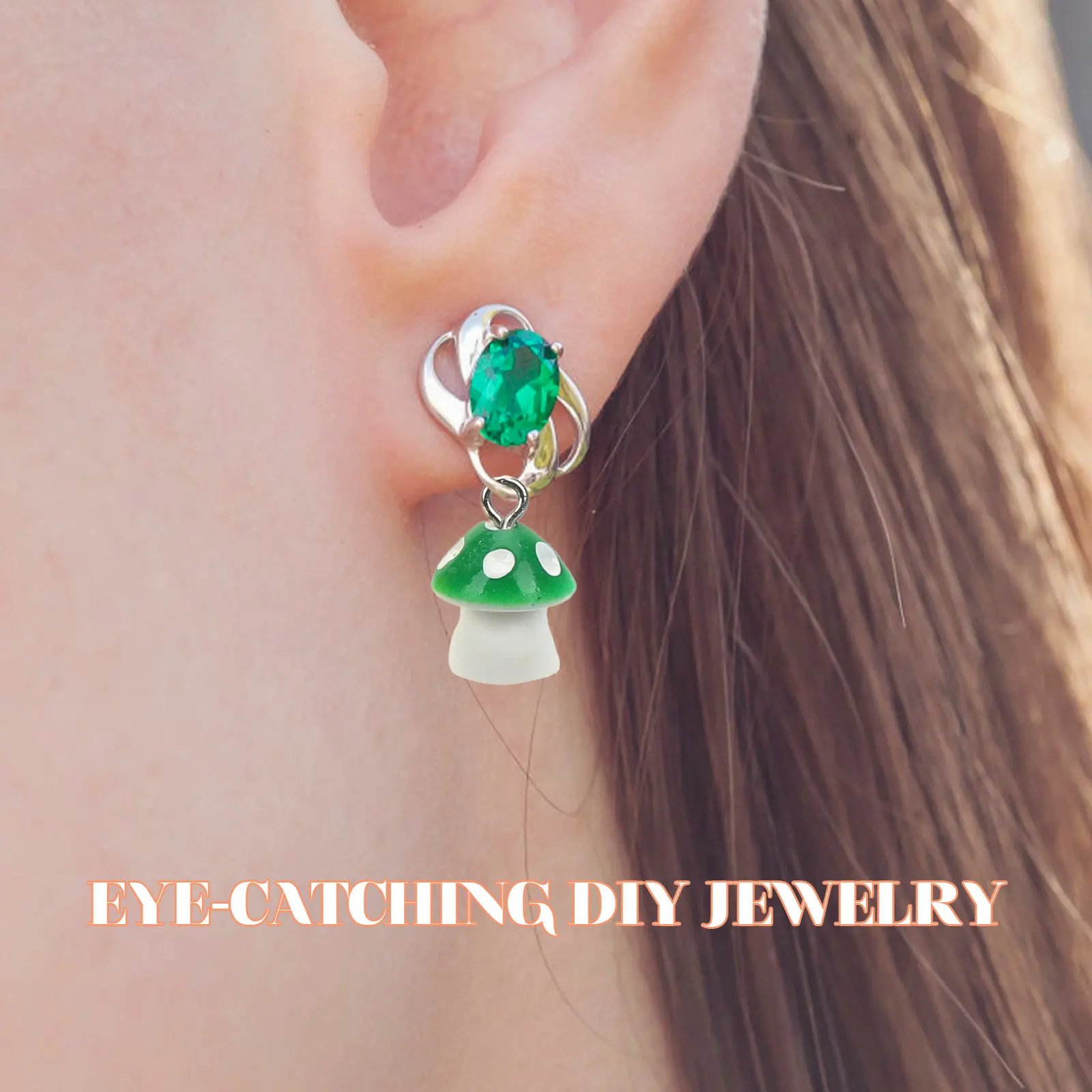 

30 шт. подвесок-грибов из смолы для изготовления украшений, брелоков, ожерелий, браслетов, аксессуаров, ювелирных подвесок