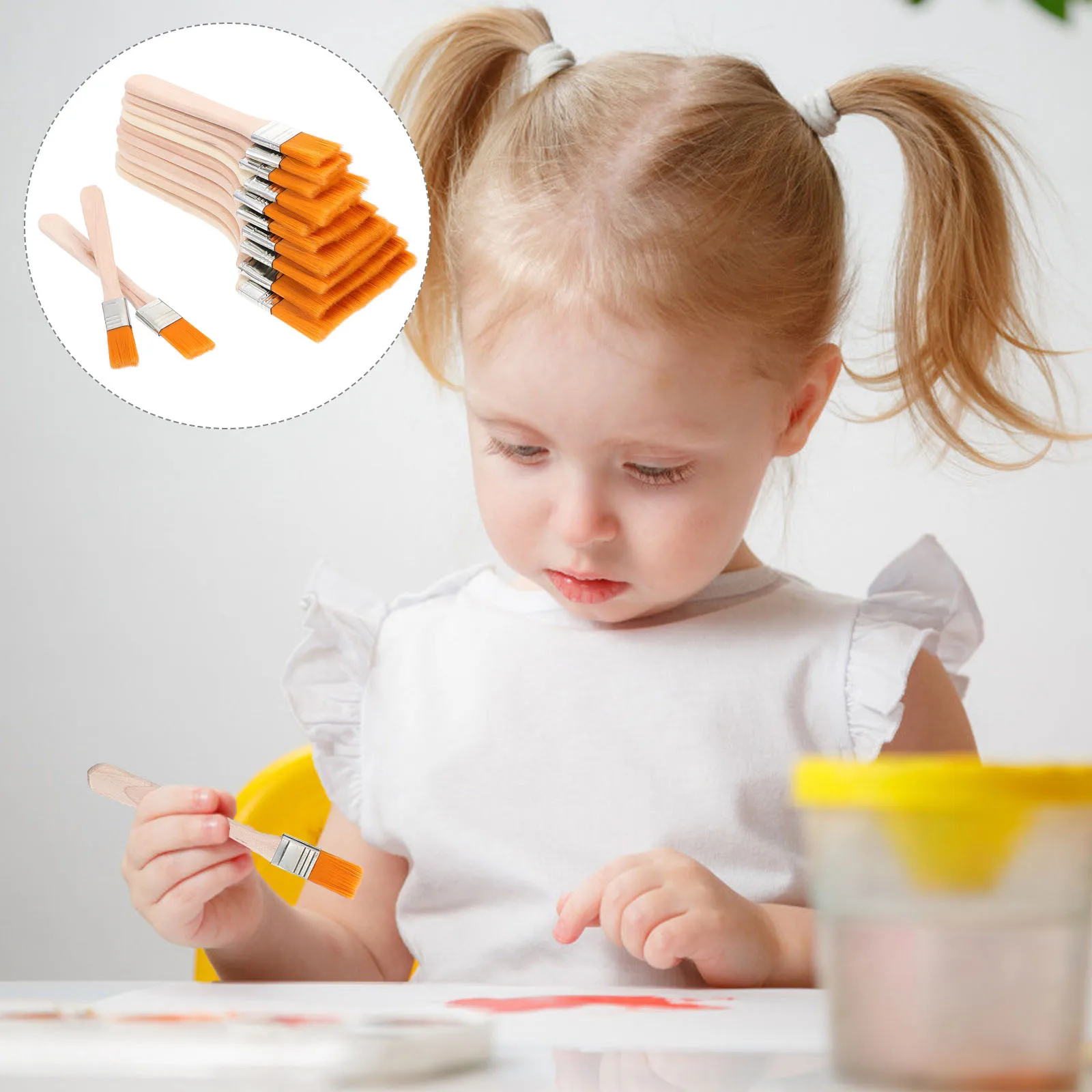 12Pcs High-Quality Nylon Hair Paint Brushes Portable Drawing Set for and Adults Unleash Creativity Varnishes Acrylic