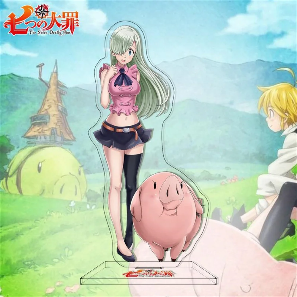 15CM Charm Anime The Seven Deadly Sins Acrylic Stand Model Cosplay Characters Ornament Accessories Good Collection Gifts - view 6