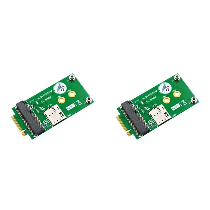

Exquisite-2X NGFF M.2 B Key Interface To Mini PCI-E MPCIE Wireless Adapter Card For 5G 4G 3G LTE GSM Module With NANO SIM Slot