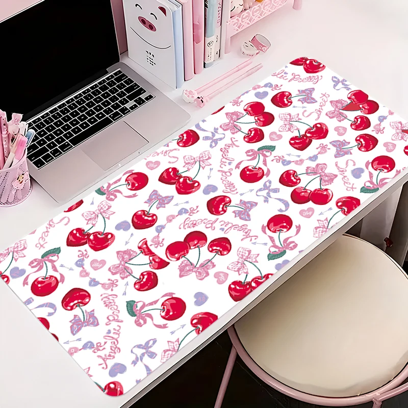 كريم الكرز نمط لوحة الماوس ، مجلس اللاعبين لوحة المفاتيح الكرتون ، مكتب حصيرة ، اكسسوارات الألعاب ، الحصير طاولة كبيرة ، الكمبيوتر ، XXL #6