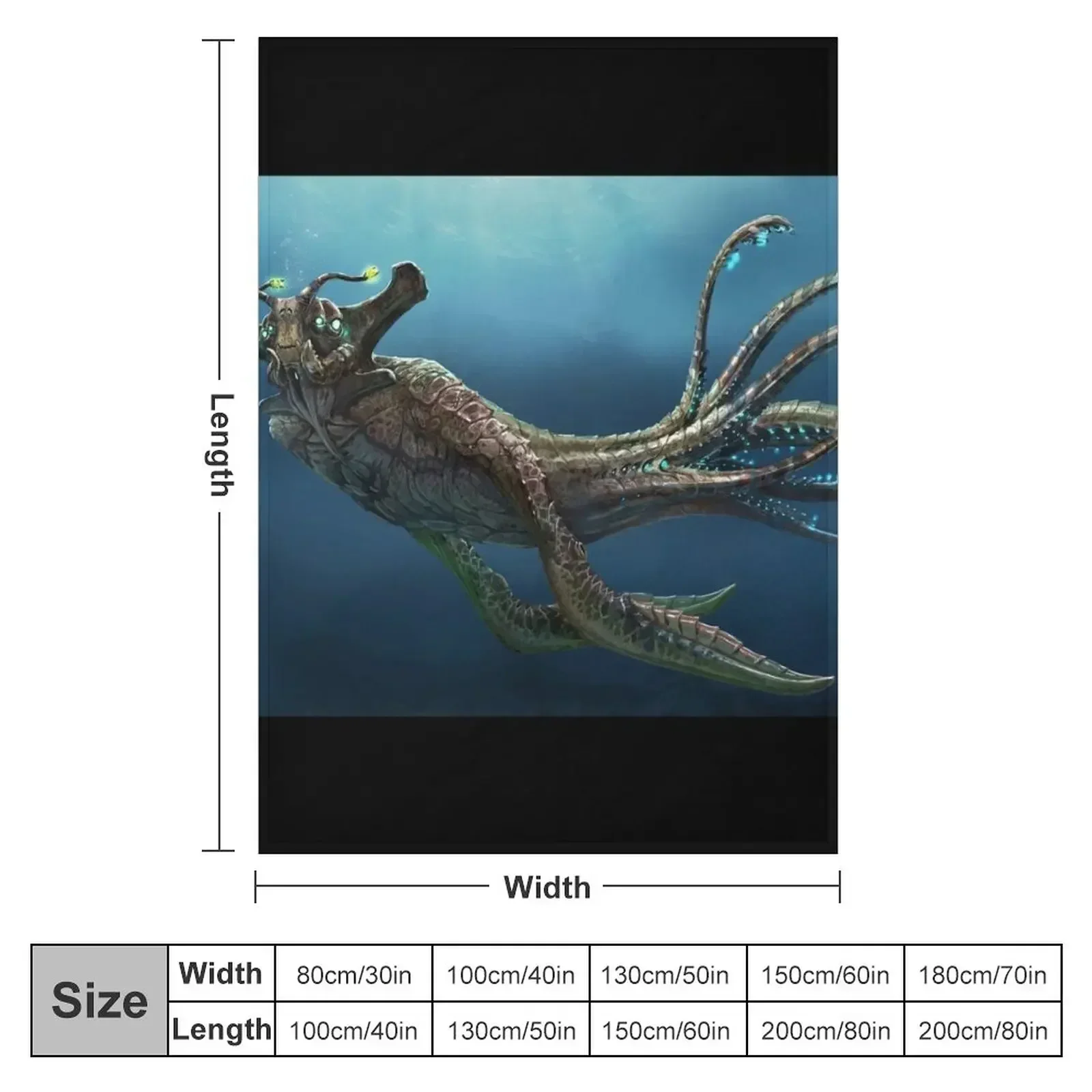 Sea Emperor Transparent Throw Blanket couch cozy soft plush fuzzy picnic outdoor blanket
