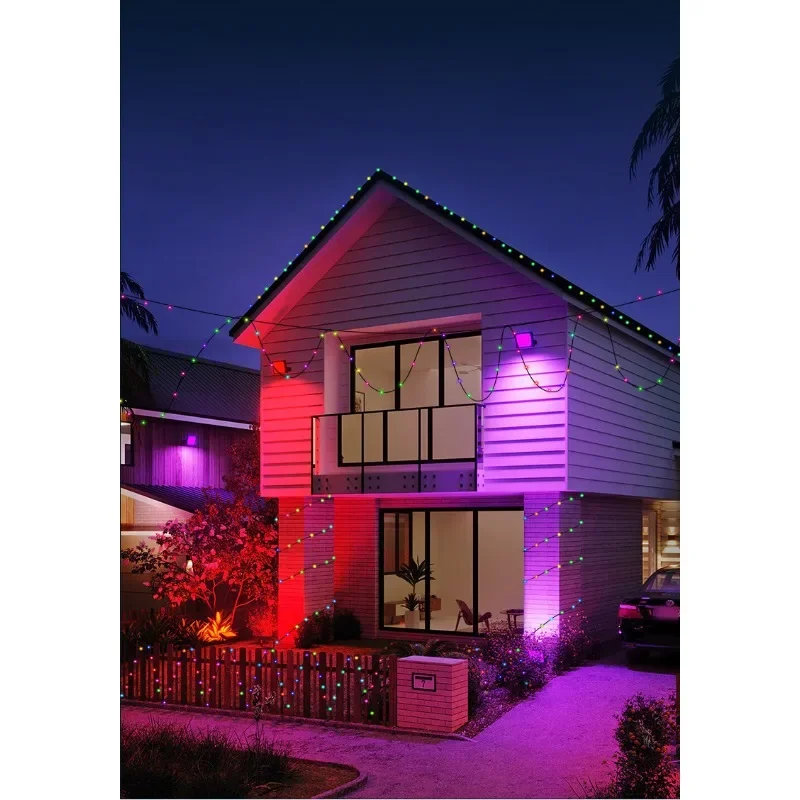 APP RGB Phantom Farbe Modellierung Lichterketten DIY Punkt Steuerung LED Lichter Weihnachten Tag Dekoration Umgebungs Lichter