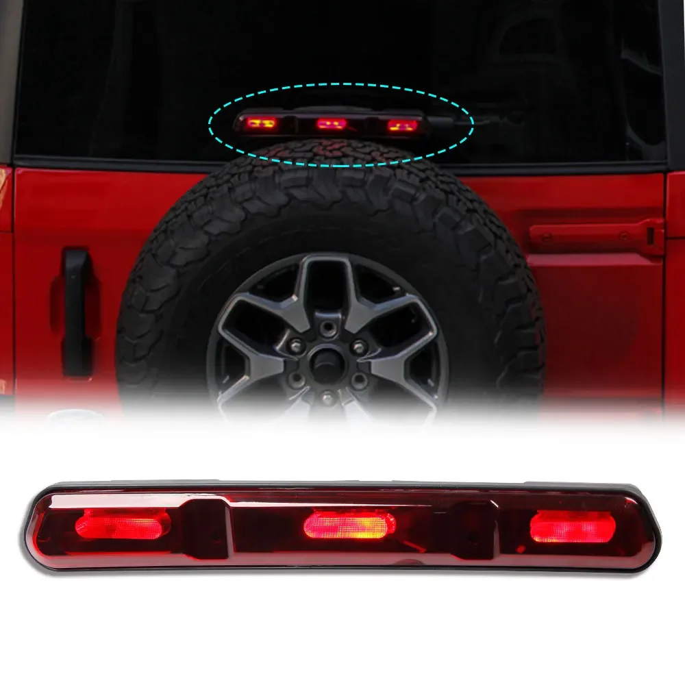 New Design Led  Third Brake Light For 2022 2021 Ford Bronco Parts  High Mount Stop 