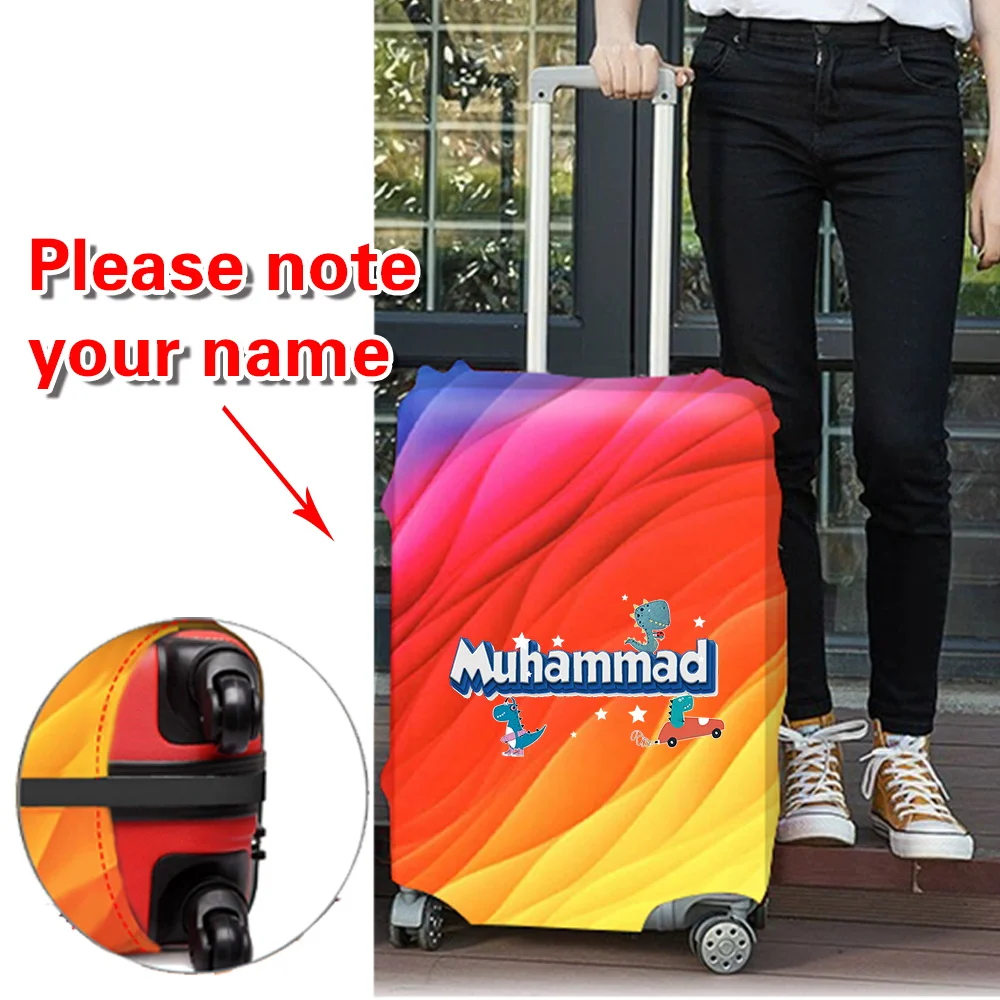 

Персонализированный модный чехол для багажа с именем, подходит для чемоданов 18-32 дюймов, износостойкий, пылезащитный, защитный чехол.
