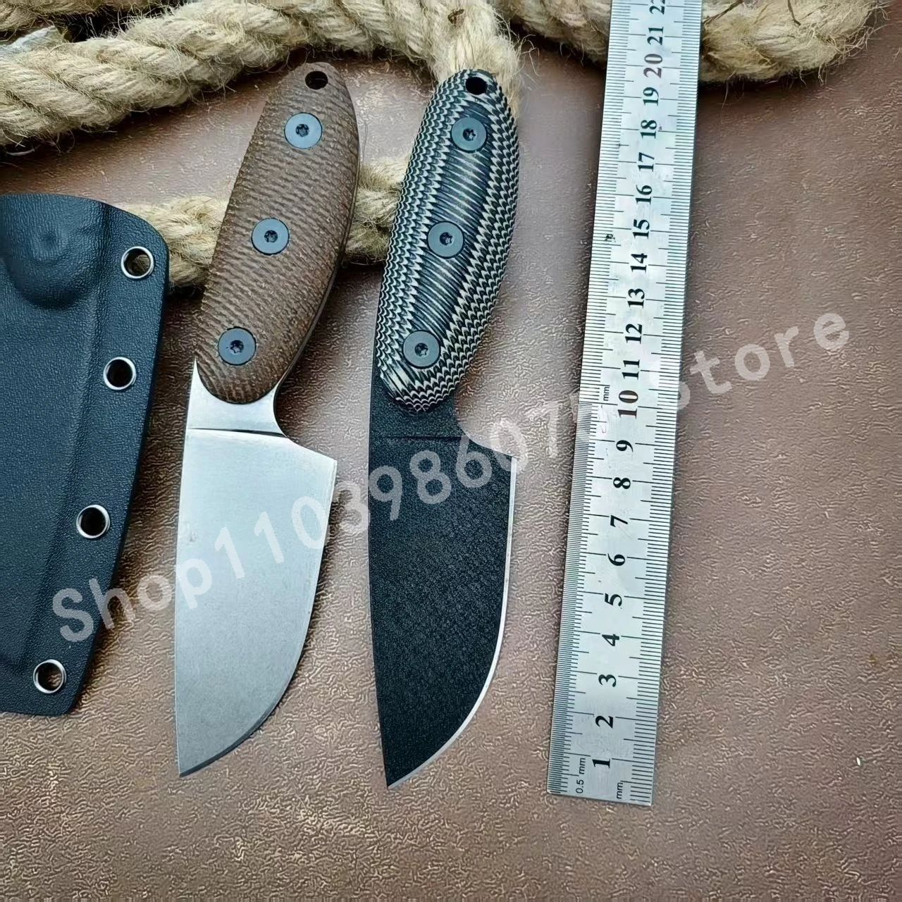 Couteau d'auto-défense extérieur D2 haute dureté ES-S, manche G10, couteau de chasse tactique d'auto-défense de Camping avec plusieurs outils