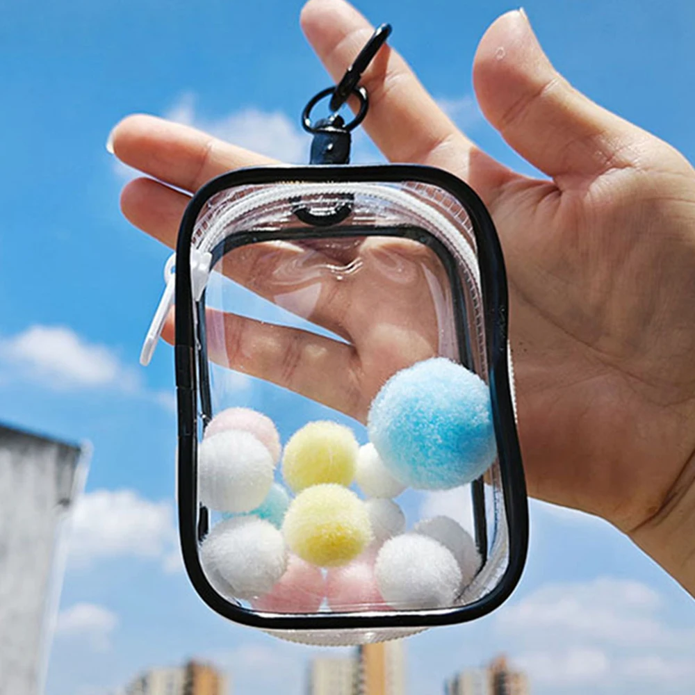 PVC Mystery Box Thicken Transparent Organizer Box Keychain Bag Protect Mystery Toy Storage Case for Jasmine Bubble Toy 1pc