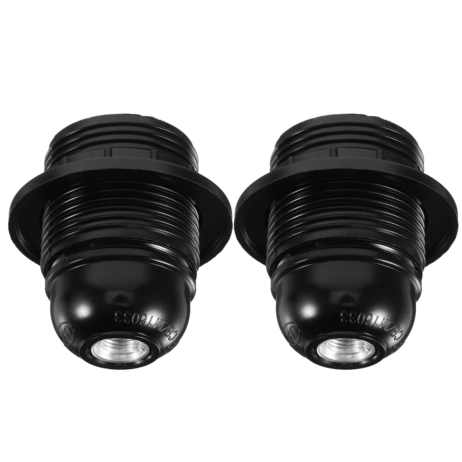 

2Pcs E27 Light Socket Insulated Screw Base Full Thread Design for Various Lighting Scenarios Home Office Wall Lamps Chandeliers