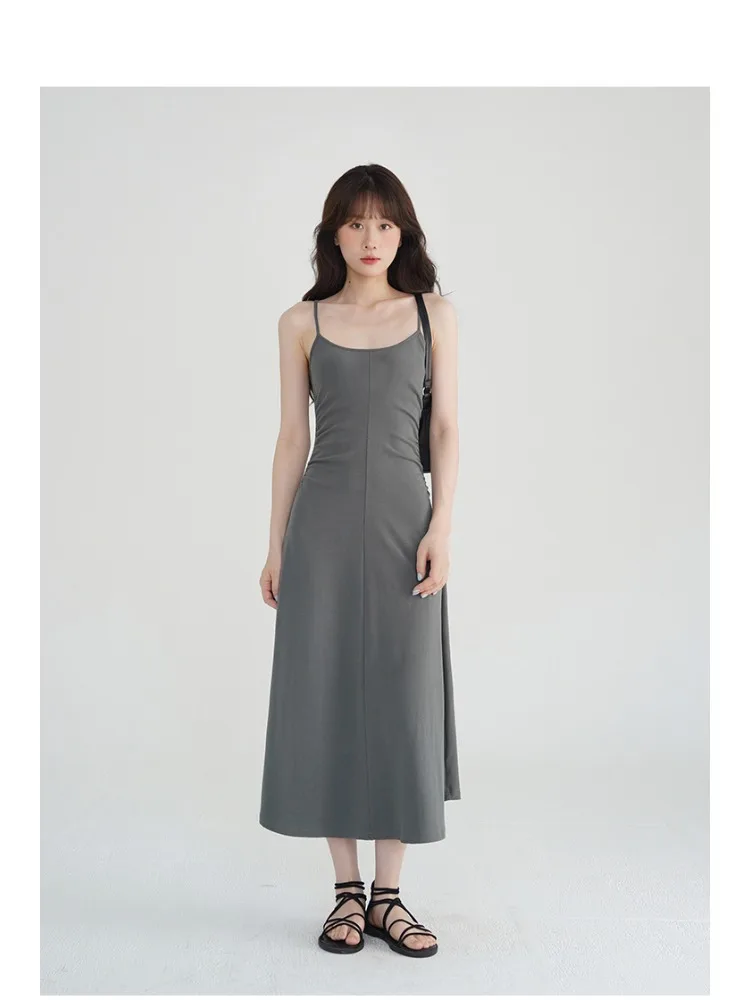 カジュアルスリムTシャツワンピース レディース 夏 半袖 無地 クルーネック ミニ丈 ハイウエスト Aライン スケーターワンピース デイリースタイル