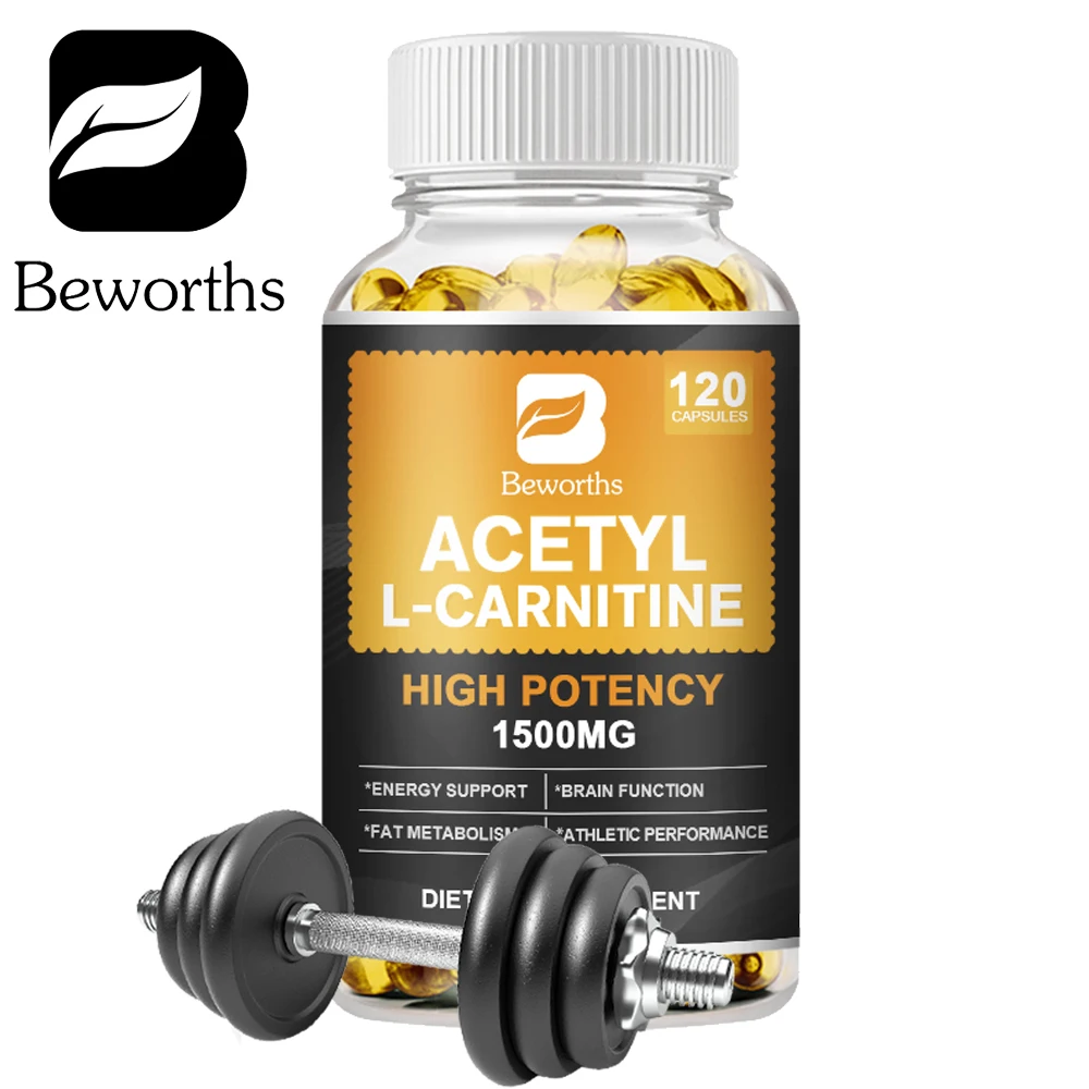 BEWORTHS Acetyl L-Carnitine Capsule For Metabolic Energy Fitness Exercise Dietary Supplement Male Performance & Muscle Adult