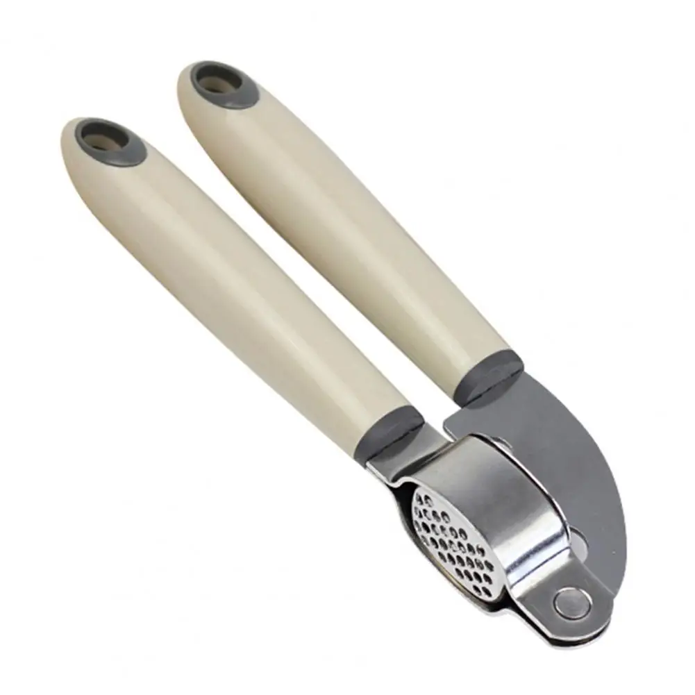 Even Fine Garlic Crusher Heavy Duty Stainless Steel Garlic Press with Anti-slip Handle Easy Squeeze Rust Proof for Effortless