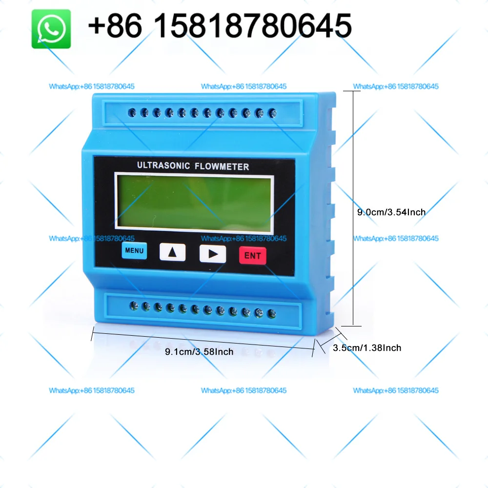 Version 21 TUF-2000M Ultrasonic Water Flow Meter TS-2/TM-1/TL-1 Sensor Liquid Flowmeter-can be used for metal/PVC pipe with DN15