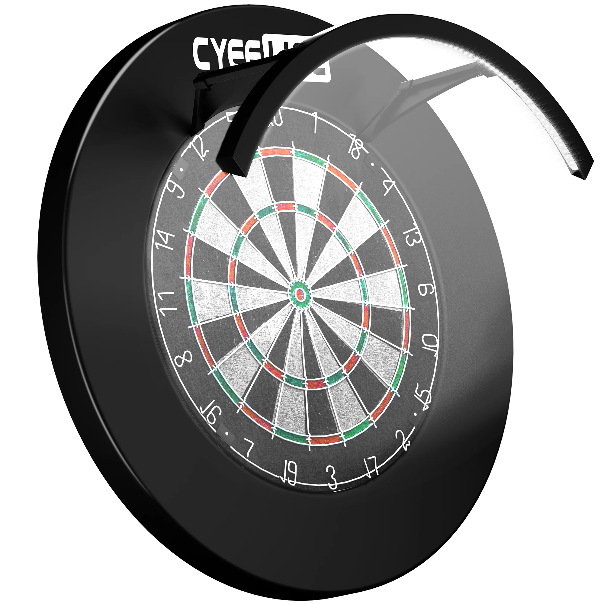 CyeeLife 120 Degree Dartboard Lighting with Magnetic Clamp (Warm White) Suitable for circular dart plates