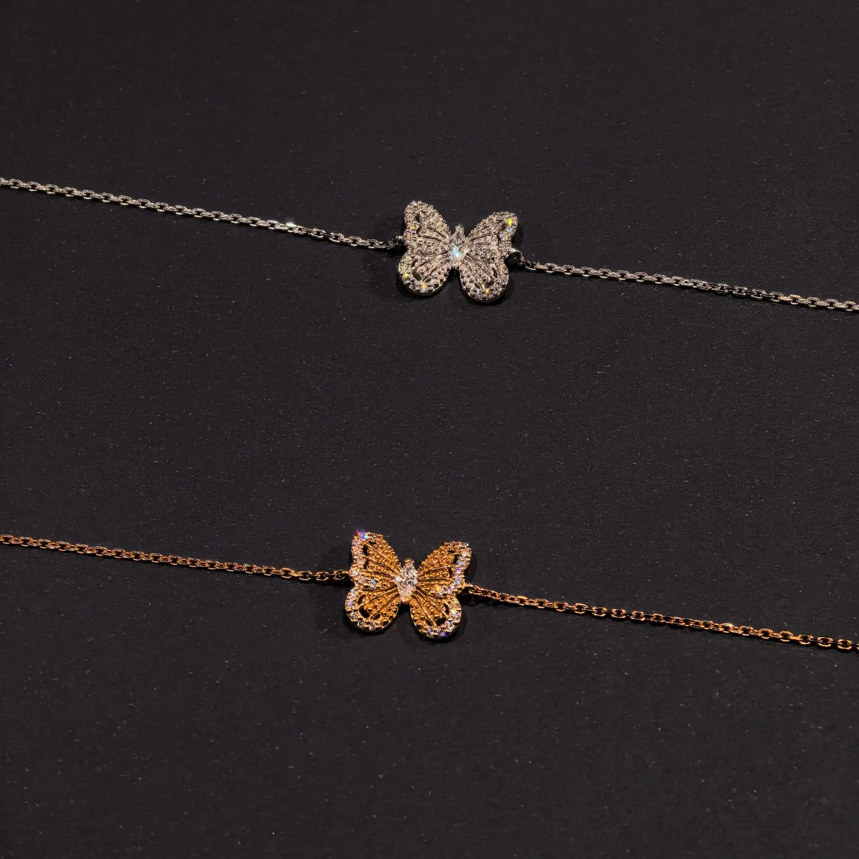 

French Luxury Butterfly Full diamonds Fashion Women's Bracelet Silver High-quality 5A Grade Zircon Sparkling Charming Party Gift