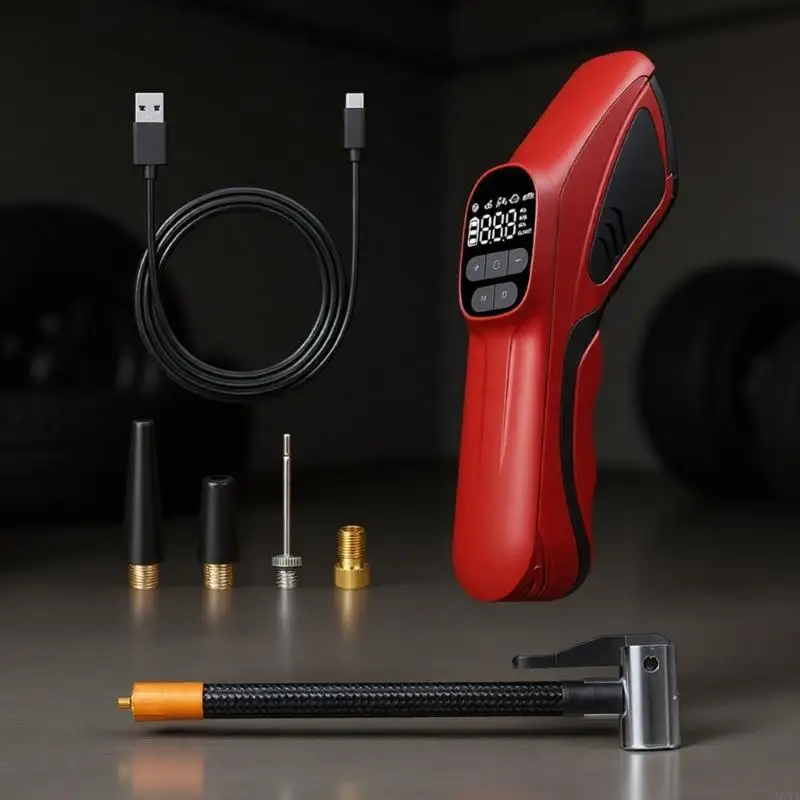 

19mm fastfill Sturdy Cylinder Tire Inflator Featuring 4000mAh Power Cell And LED For Cars Motorcycles Bikes D7YA