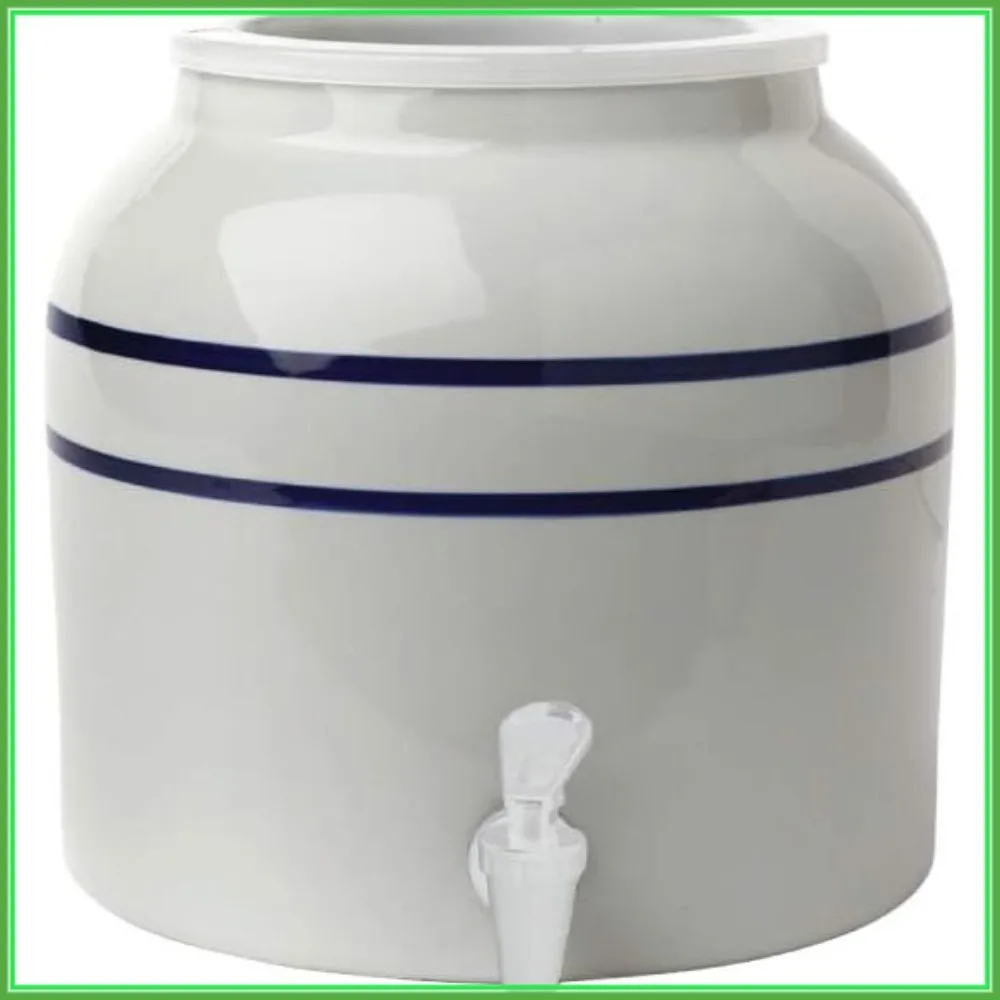 

New Wave Enviro Porcelain Water Dispenser, Classic Blue Stripe