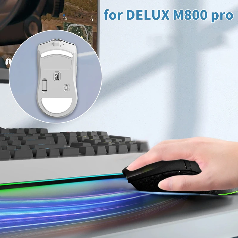 Ролики для мыши DELUX M800 Pro, 0,75 мм, 1 комплект