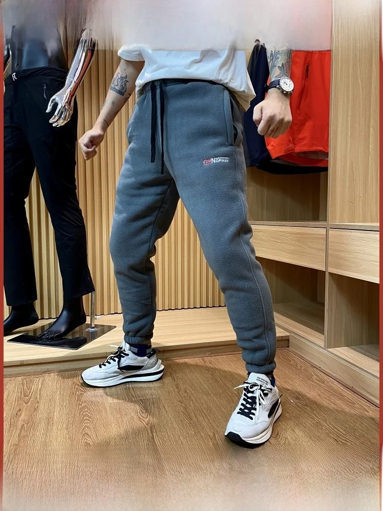 

Nordic Thiened Fce уличные зимние повседневные брюки для пар, мужчин и женщин, молодежные длинные брюки Spor Sle, молодежная энергия