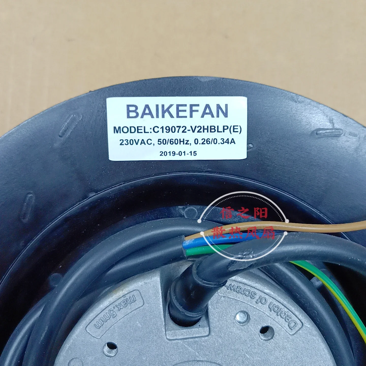 BAIKEFAN C19072-V2HBLP AC 230V 0.26/0.34A Server Cooling Fan