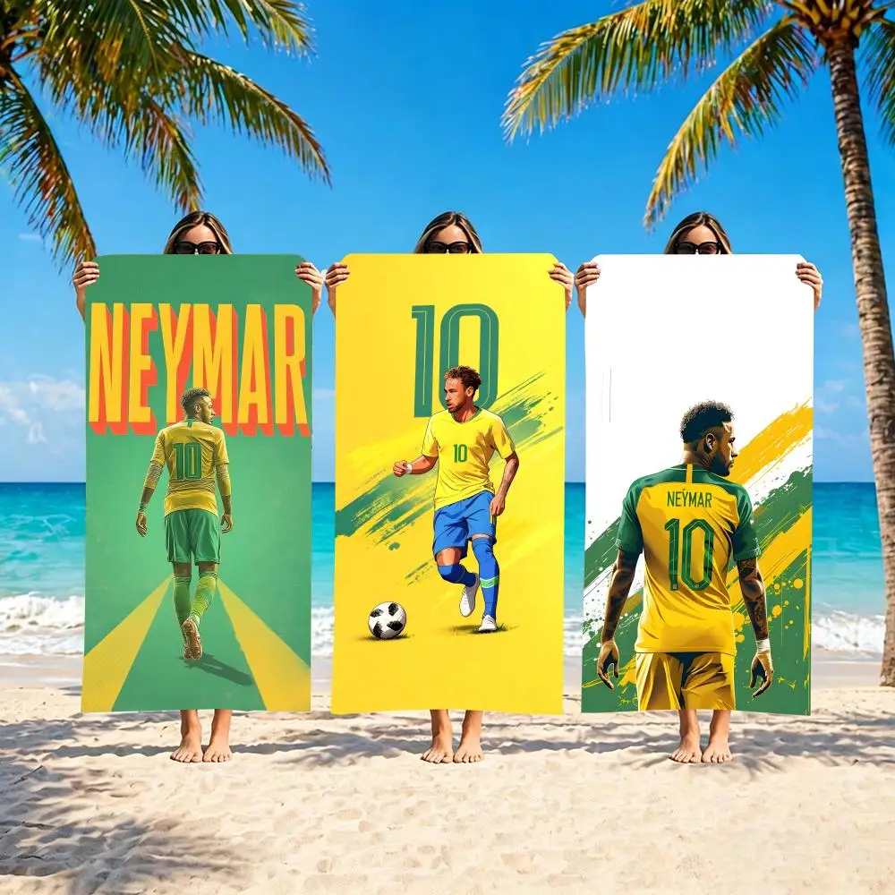 N-Neymar Jr Towel Microfiber beach towel, quick-dry, sand-free, ultra-fine fiber, super soft.