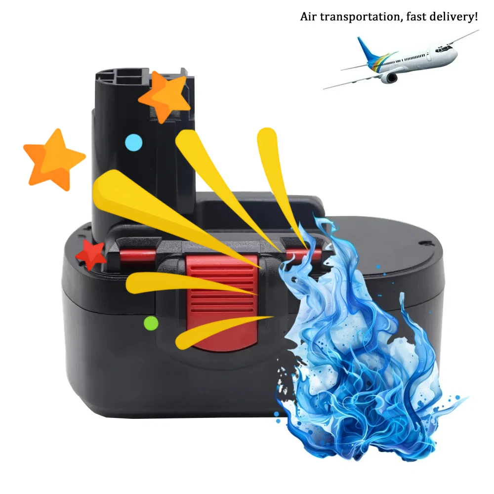 

Remplacement battery 18V 12800mAh Ni-MH for Bosch BAT025 BAT026 BAT160 2607335277 2607335535 2607335735 PSR 18 VE-2 GSR 18 VE-2