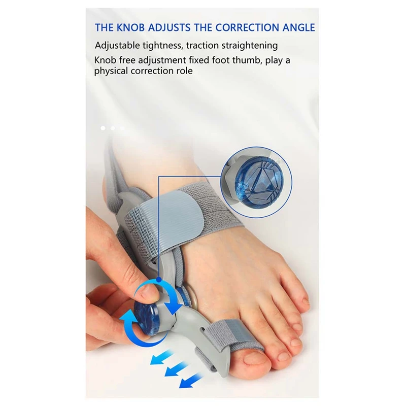 Корректор бурсита бурсита стопы для женщин и мужчин, регулируемый корректор вальгусной деформации пальцев, шина-выпрямитель, коррекция пальцев для облегчения бурсита стопы
