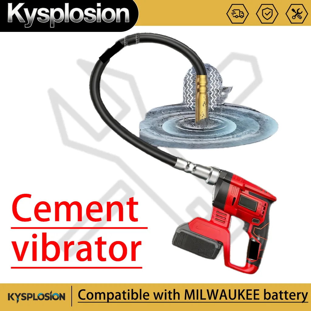 Electric Concrete Mixing Tool Brushless Cement Soil Concrete Vibrator High Power Concrete Mixer Vibrator For milwaukee m18 bin