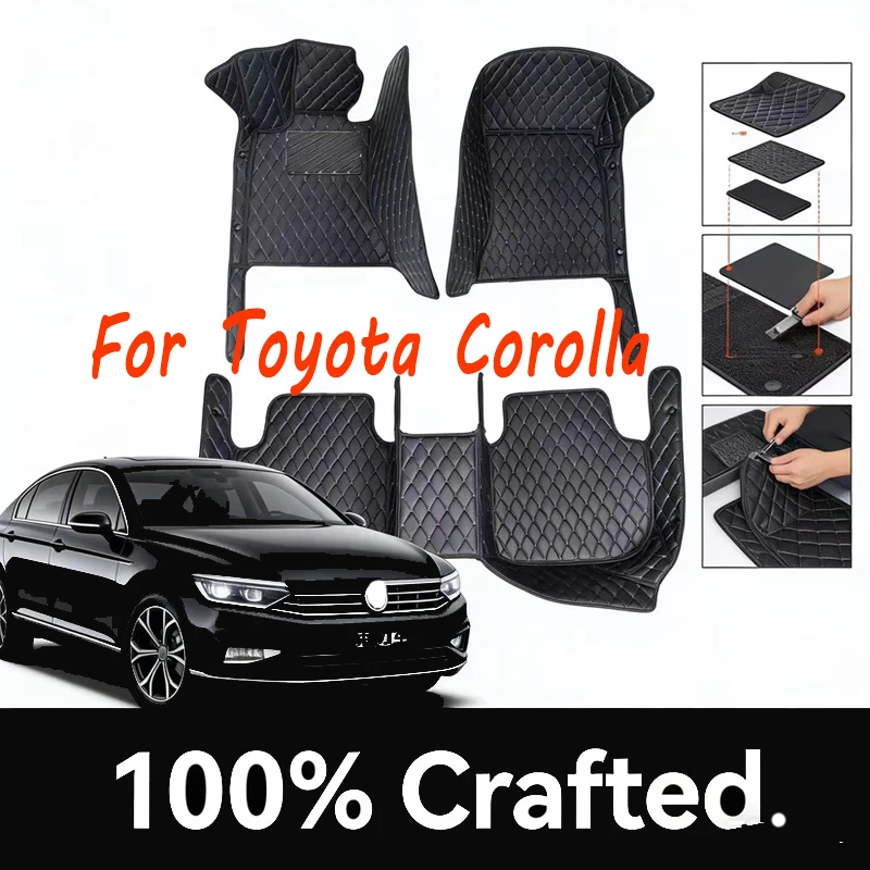 Car Floor Mats For Toyota Corolla E120 2001~2007 Waterproof Protection Fully Set Acesorios