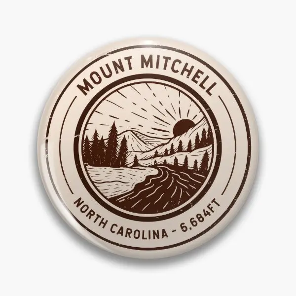 Mount Mitc North Carolina Hiking  Soft Button Pin Brooch Cute Fashion Clothes Lover Collar Metal Gift Badge Hat Lapel Pin