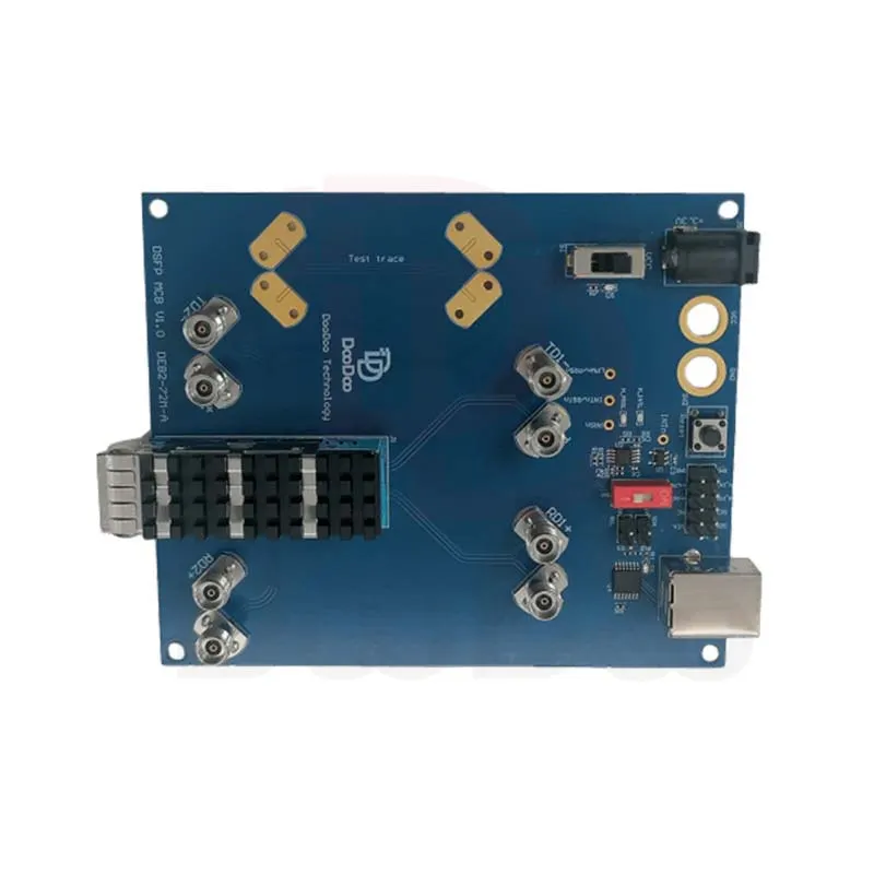 DSFP 50G 56G optyczny moduł nadawczo-odbiorczy płyta zgodności MCB DDMI I2C DC- 40G 8 sztuk 2.92mm żeńskie złącza lutowane