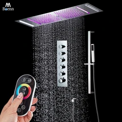 M Boenn 5 Functions Shower Faucets For Bathroom Multifunctional Shower Set System Household Thermostatic Mixer Bath Accessories
