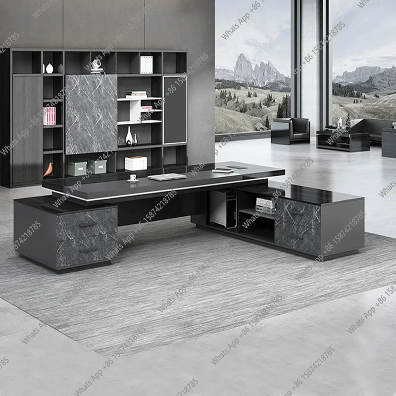 XS Bedroom Modern Office Desk Standing Computer Gaming Office Desk Large Multifunctional Design Mesas Escritorio Trendy Furnitur