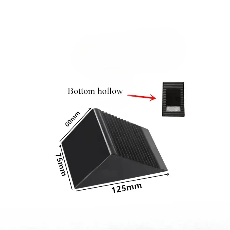 Portable Car Anti Slip Stop with Handle, Car Tire Rubber Parking Stop,plastic Triangular Slope Anti Slip Support Pad Accessories