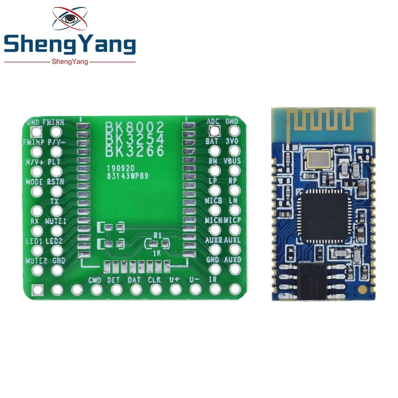 TZT Bluetooth Stereo Audio Module Transmission BK8000L expansion board AT Commands SPP Bluetooth Speaker Amplifier DIY