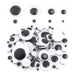 50-500Ps Wiggly Googly Doll Eye Movable Simulation Cartoon Animal Eyeball DIY Kindergarten Children Craft Supplies