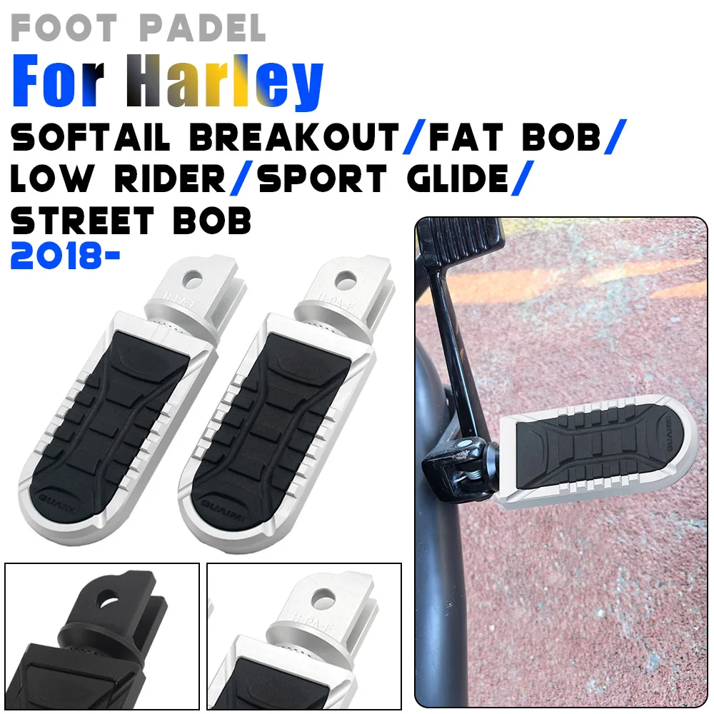 

Подножки для мотоциклистов для Harley Softail Breakout 117 FXBR Sport Glide FLSB Street Bob 114, противоскользящие передние подножки