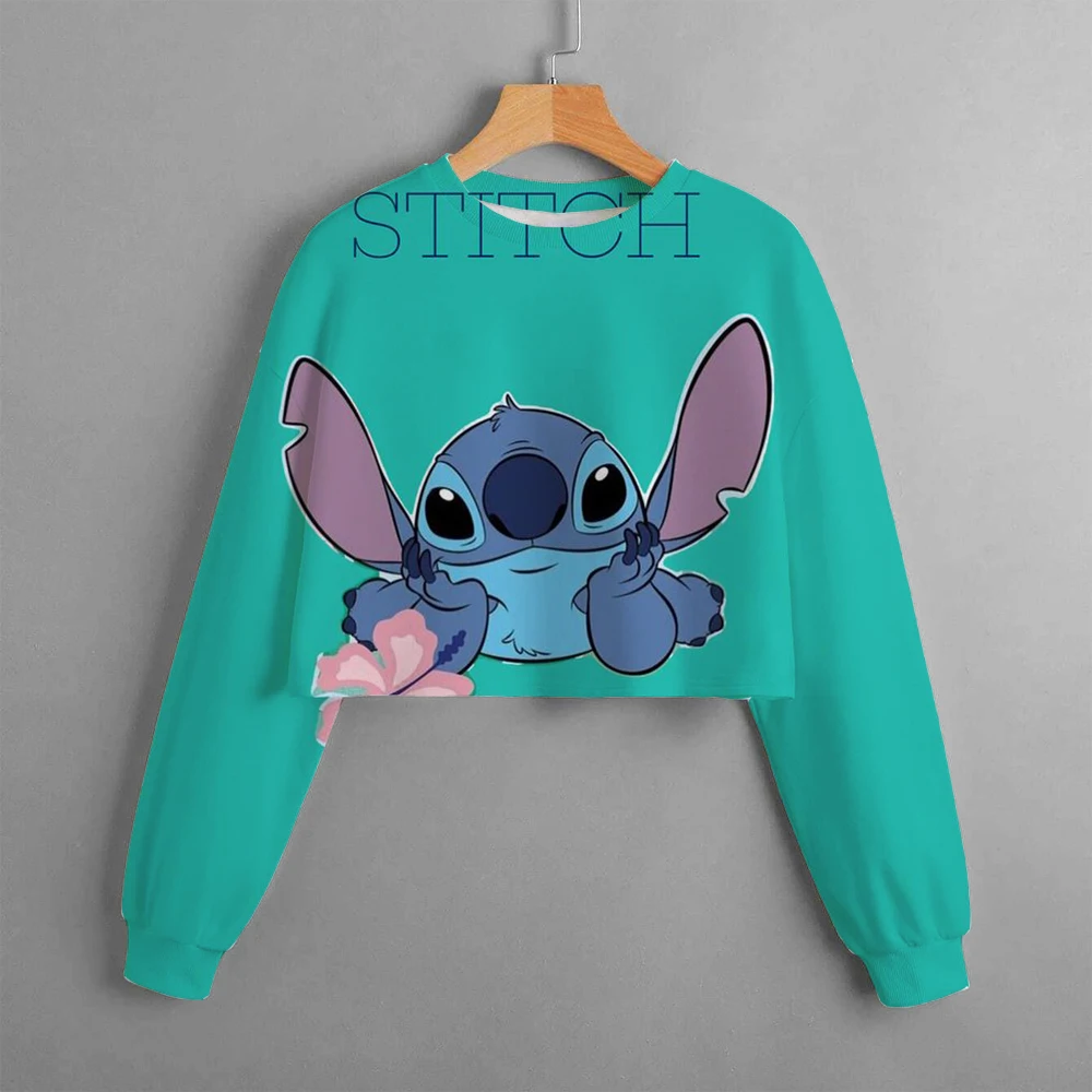 Cartoon print children's clothing spring and autumn fashion girls Stitch pullover sweatshirt children's casual long-sleeved tops