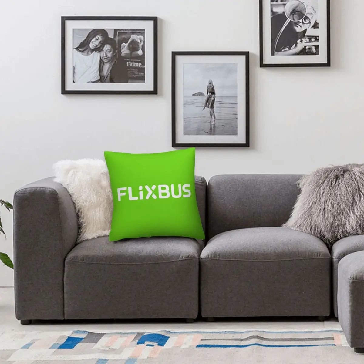 Flixbus مدرب السفر المخدة البوليستر الكتان المخملية نمط البريدي وسادة رمية مزخرفة غطاء وسادة الغرفة