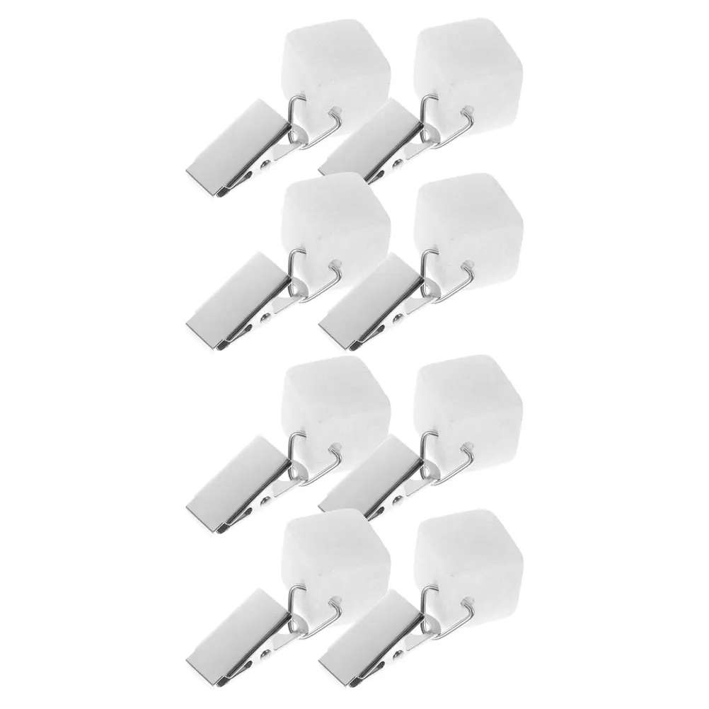 

8 Pcs Marble Pendant Heavy Cloth Tablecloth Square Outdoor Weights Picnic Clips Iron Cast