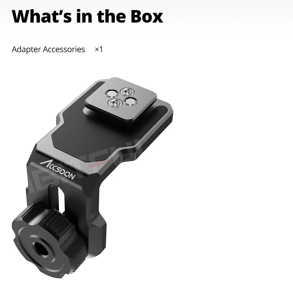 Accsoon supporto per piastra di base per trasmissione Wireless per stabilizzatore DJI Ronin S2 RSC2 RS3 pro per Cineview 2s Quan HE SE