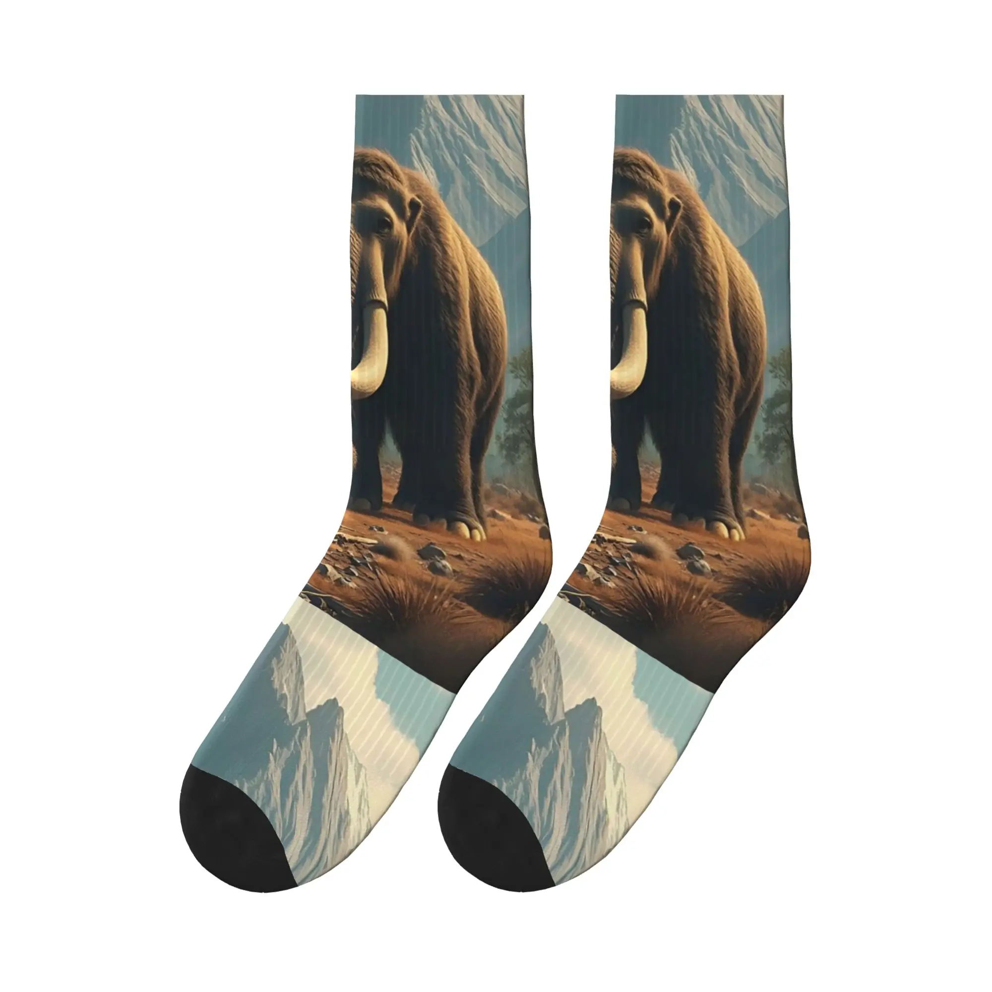 

Mammoth Prehistoric Beast Sports Socks High Quality Stockings All Season Long Socks for Man's Woman's Gifts