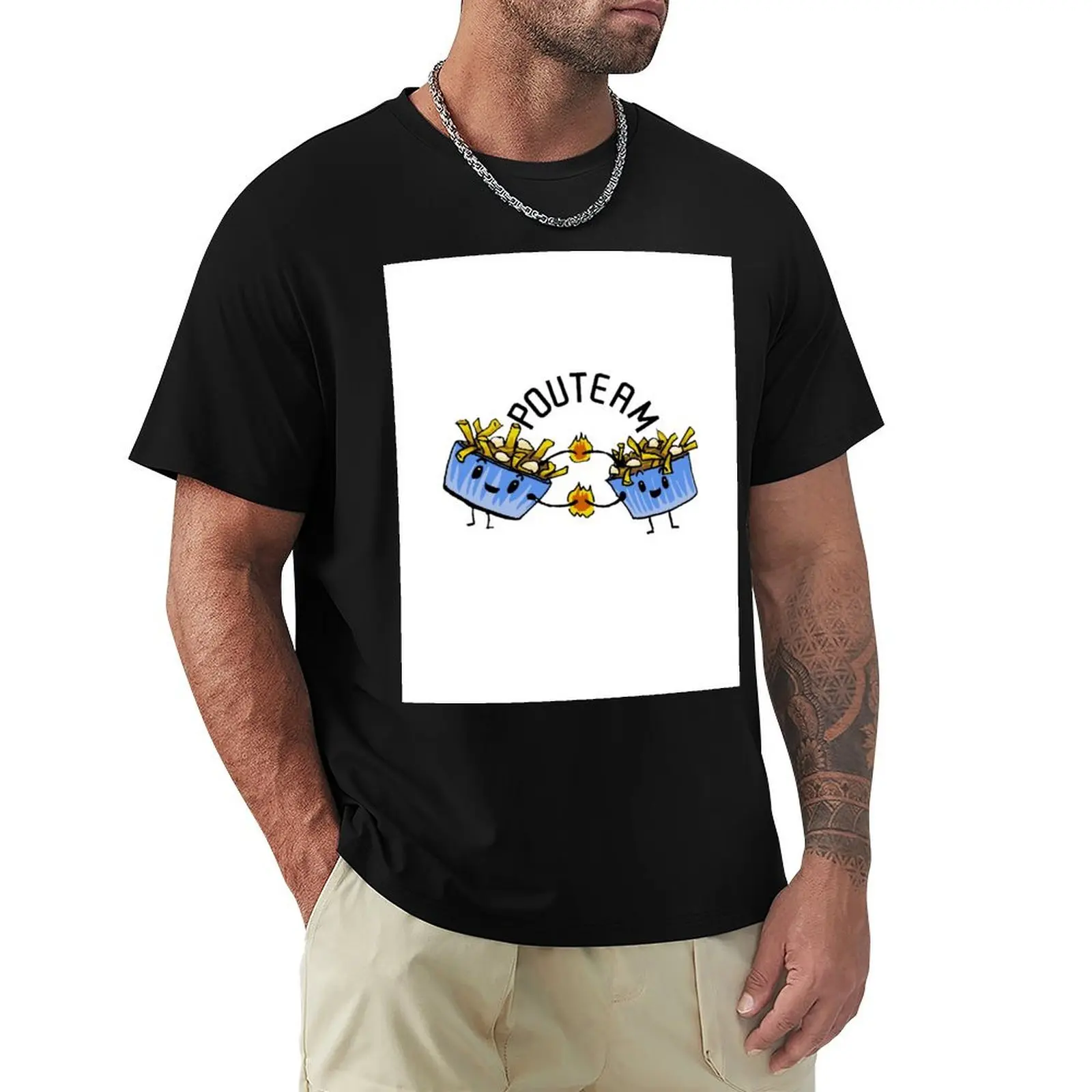 Team Poutine T-Shirt t shirts for man cotton funny T-Shirt
